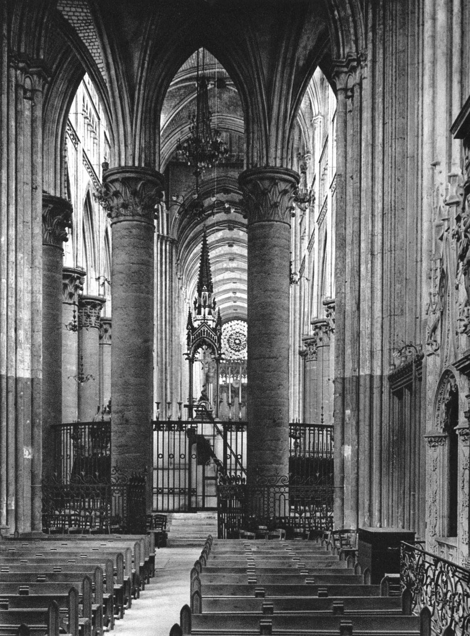 Interior of Rouen Cathedral, France by Martin Hurlimann