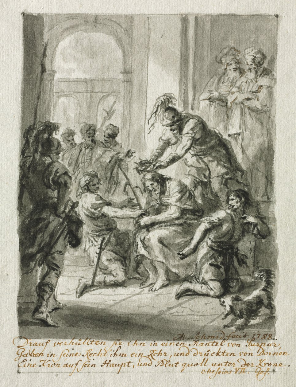 Christ Crowned with Thorns by Martin Johann Schmidt
