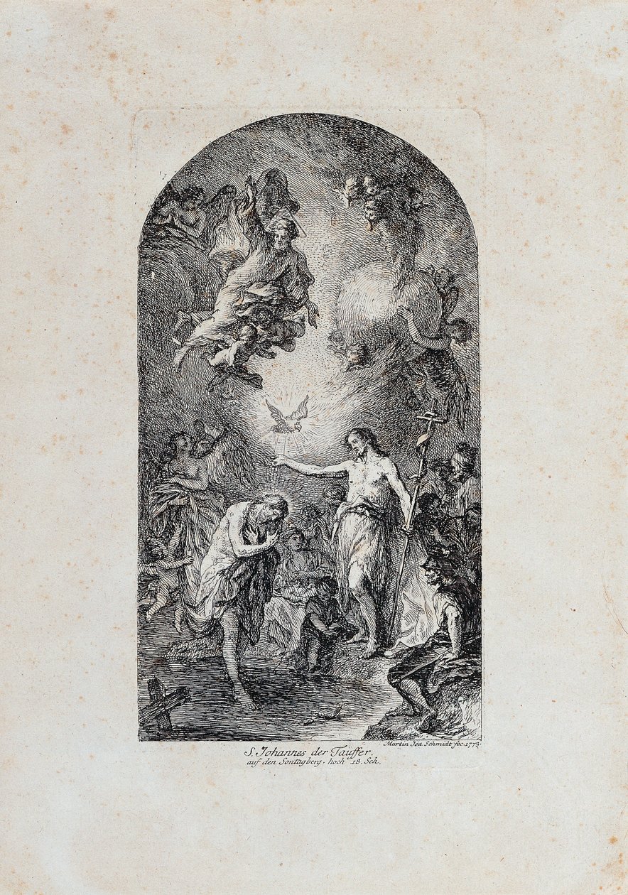 Baptism of Christ by Martin Johann Schmidt