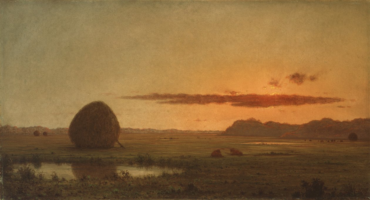 Sunset, Newburyport Meadows by Martin Johnson Heade