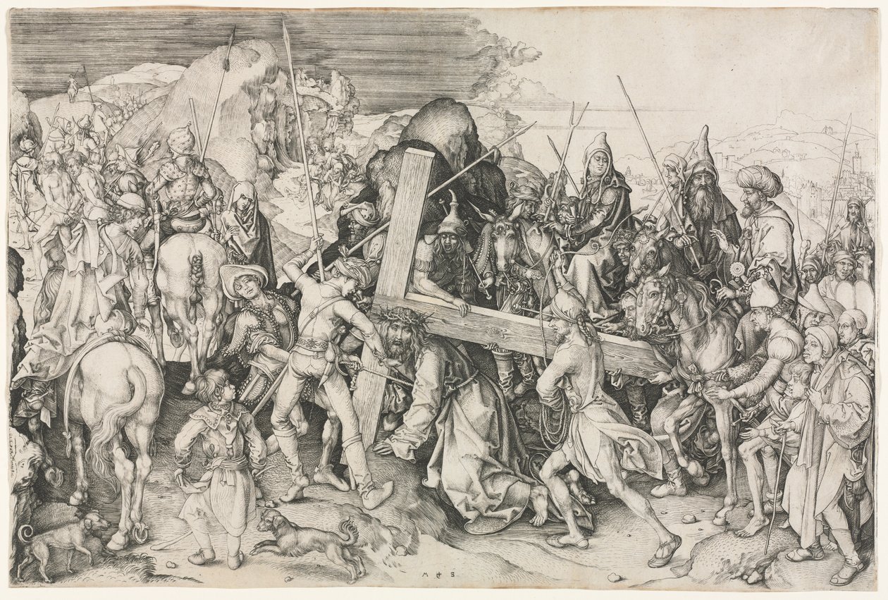Christ Carrying the Cross by Martin Schongauer