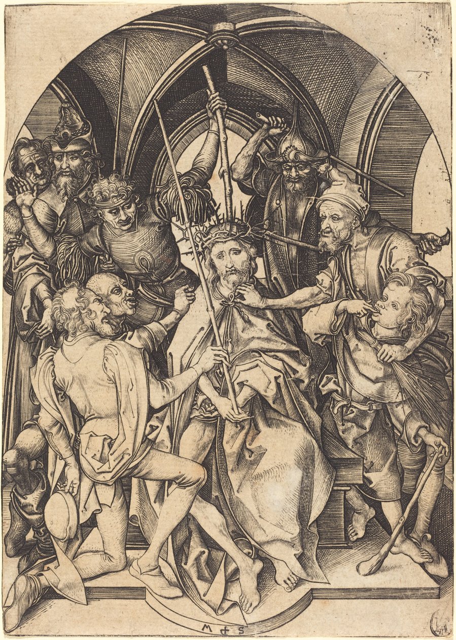 Christ Crowned with Thorns by Martin Schongauer