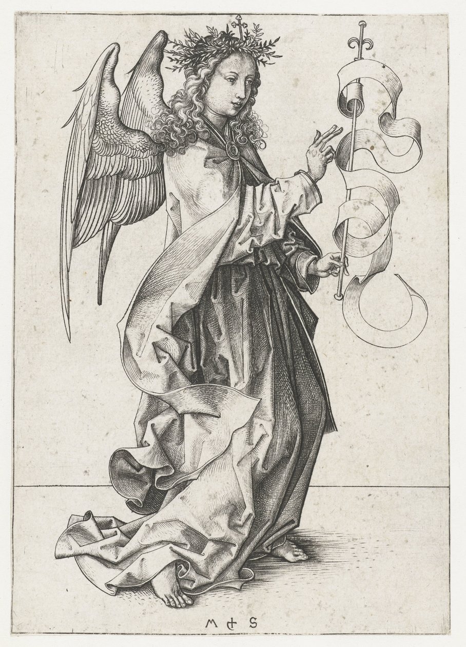 The Angel Gabriel by Martin Schongauer