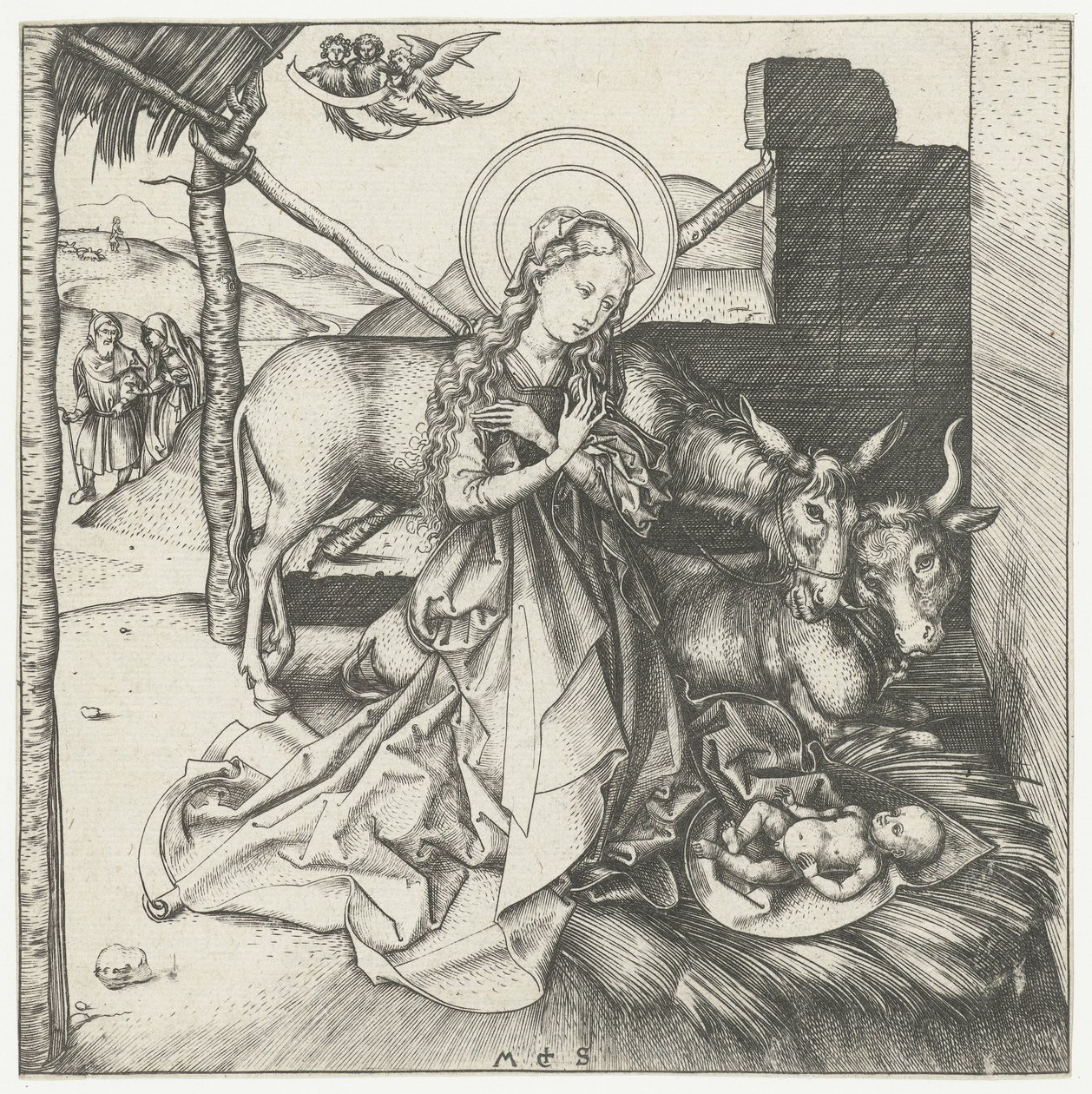 The Birth of Christ by Martin Schongauer