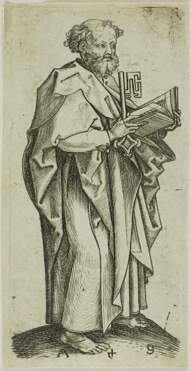 St. Peter, from Apostles by Martin Schongauer