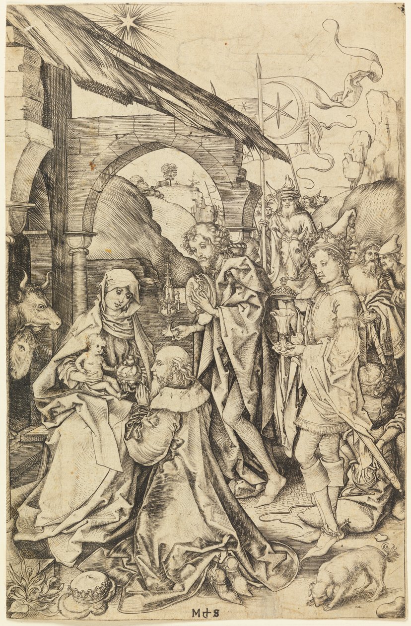 The Adoration of the Magi by Martin Schongauer