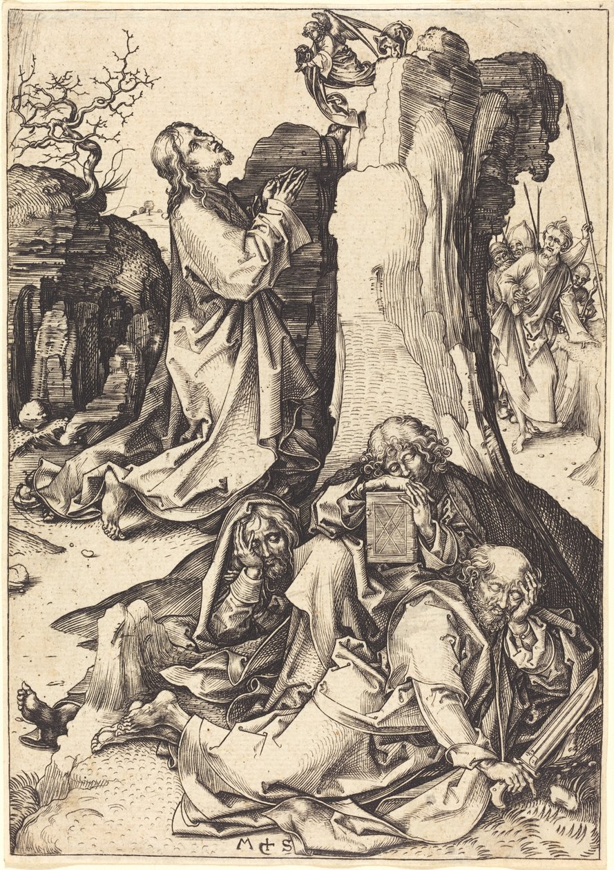 The Agony in the Garden by Martin Schongauer