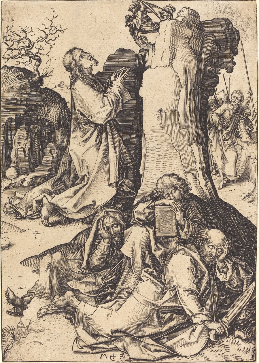 The Agony in the Garden by Martin Schongauer
