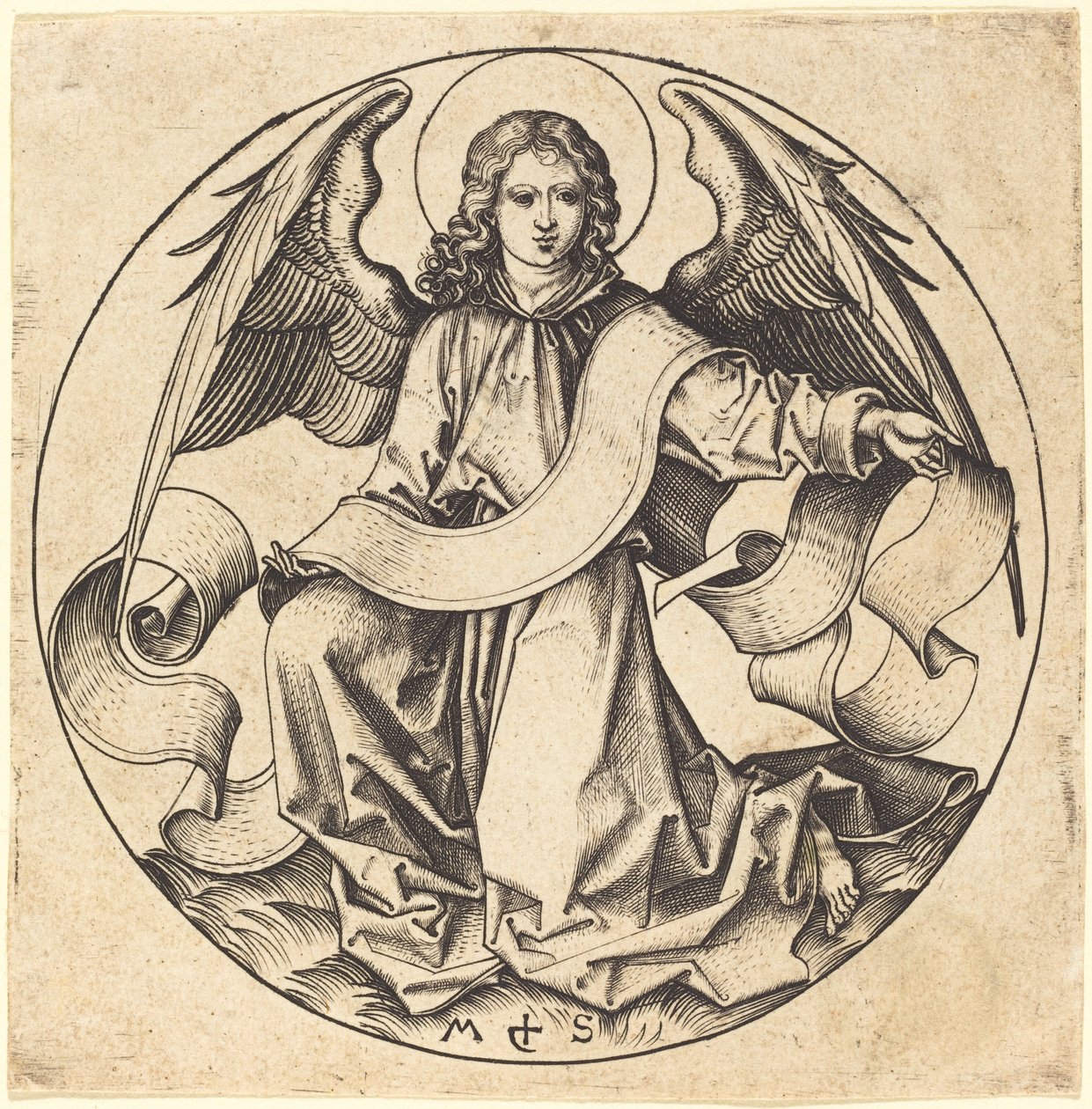 The Angel of Saint Matthew by Martin Schongauer