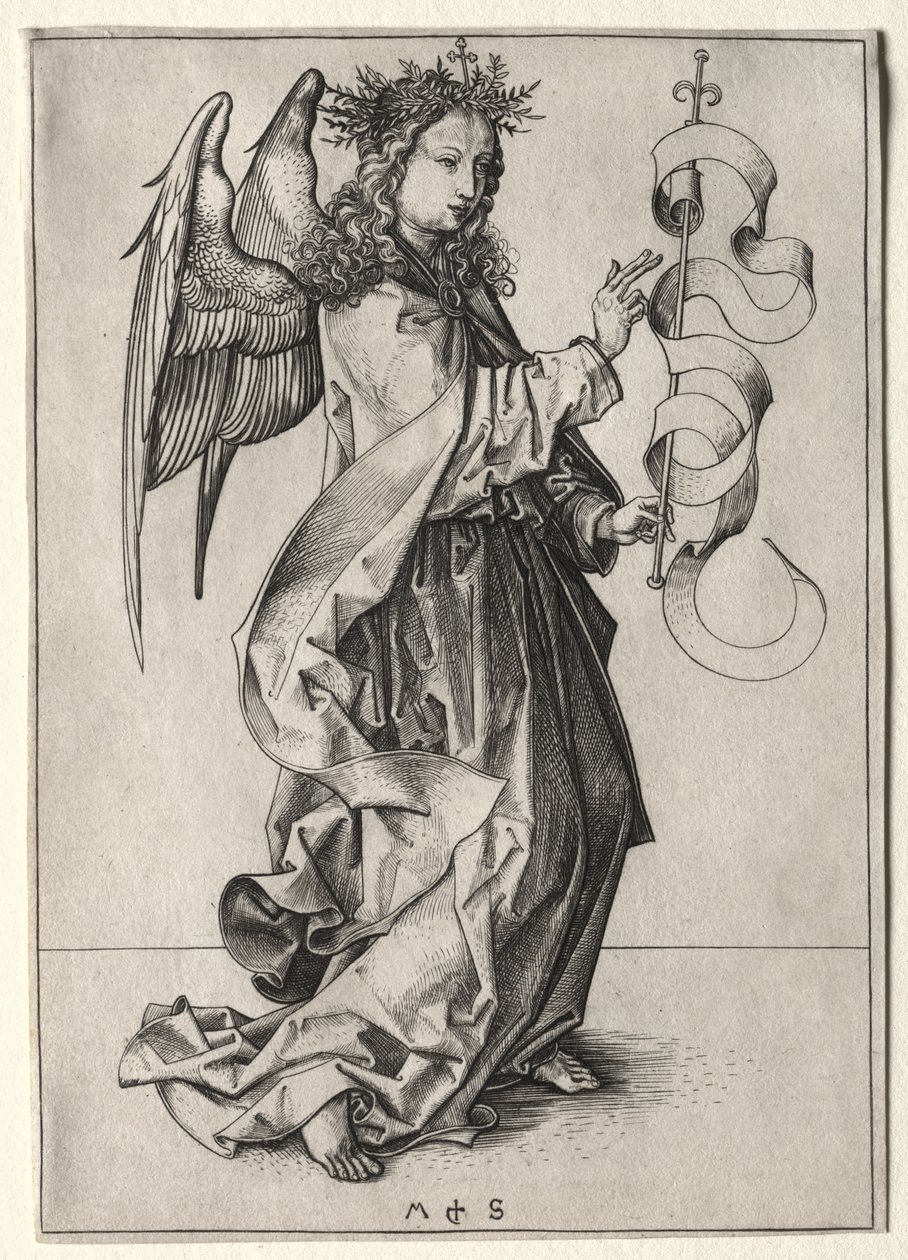 The Angel of the Annunciation by Martin Schongauer