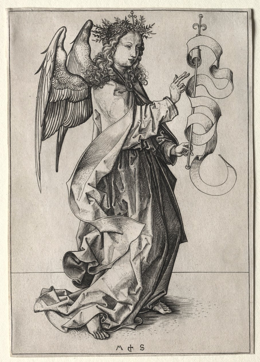 The Angel of the Annunciation by Martin Schongauer