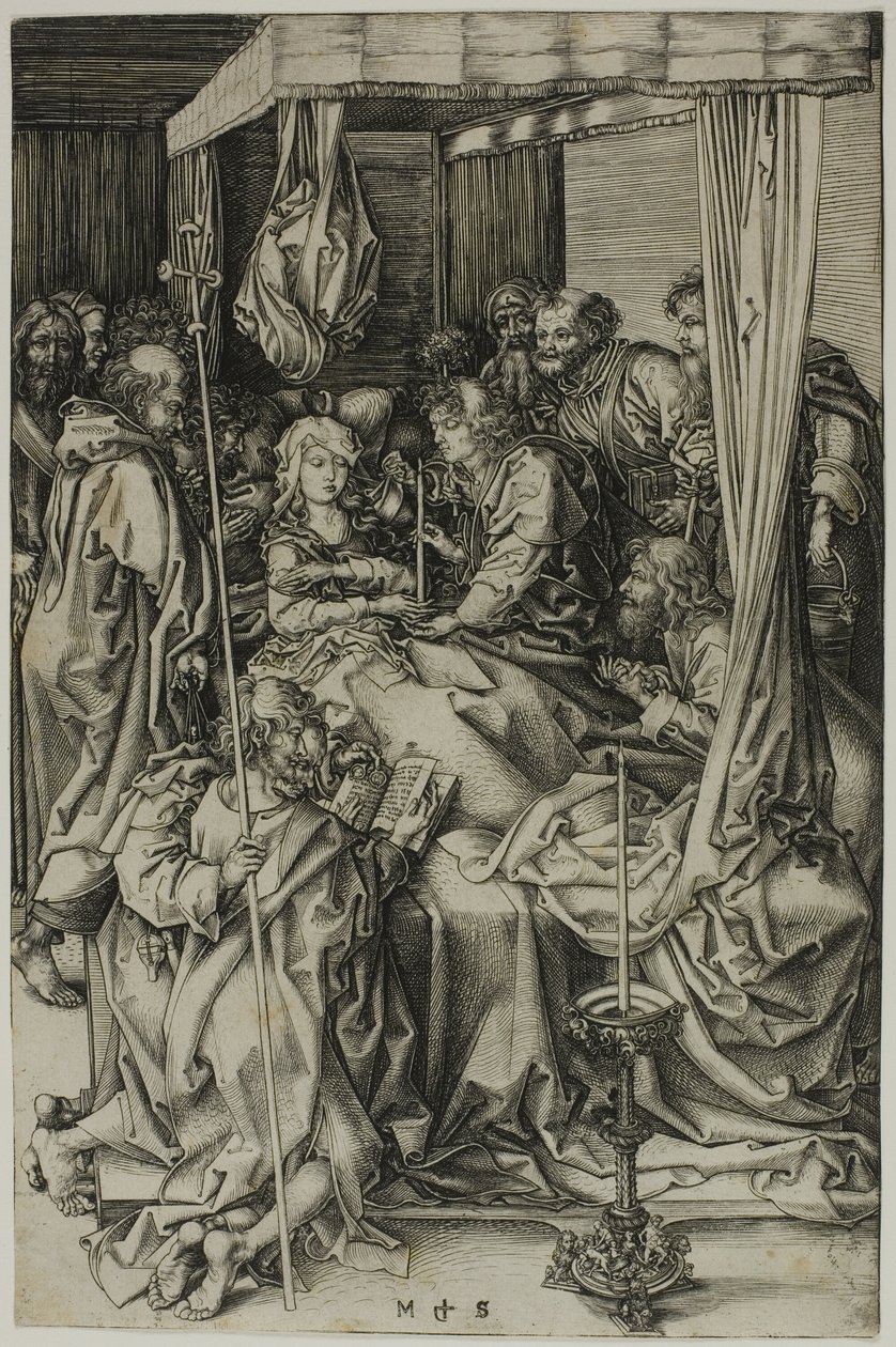 The Death of the Virgin by Martin Schongauer