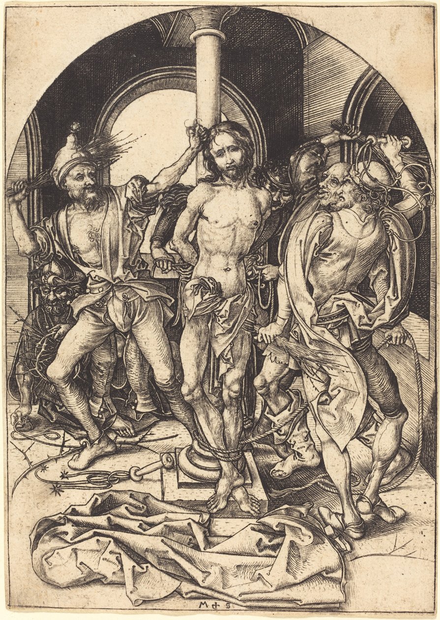 The Flagellation by Martin Schongauer