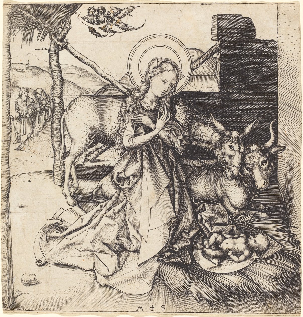 The Nativity by Martin Schongauer