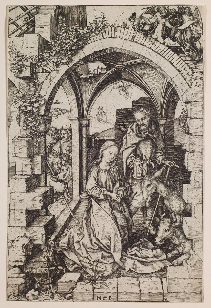 The Nativity by Martin Schongauer