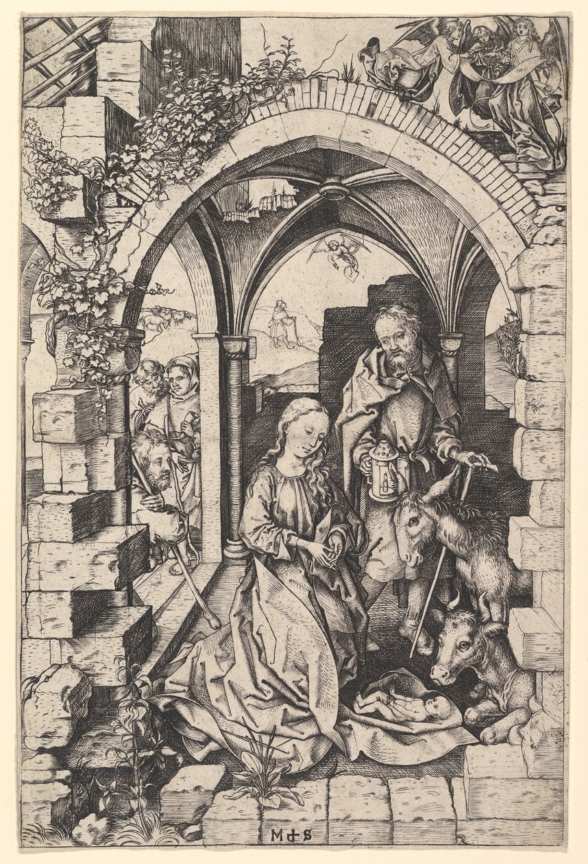 The Nativity by Martin Schongauer