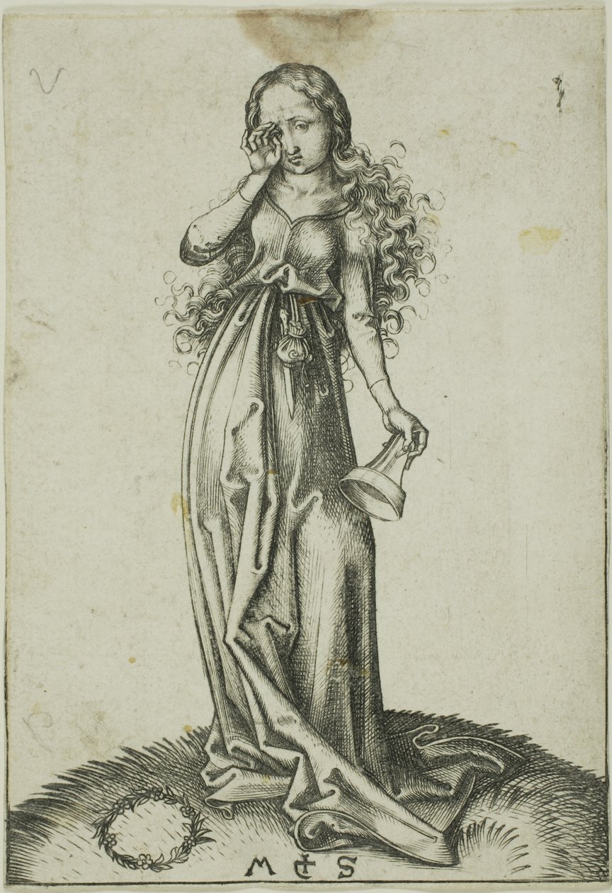 The Third Foolish Virgin by Martin Schongauer