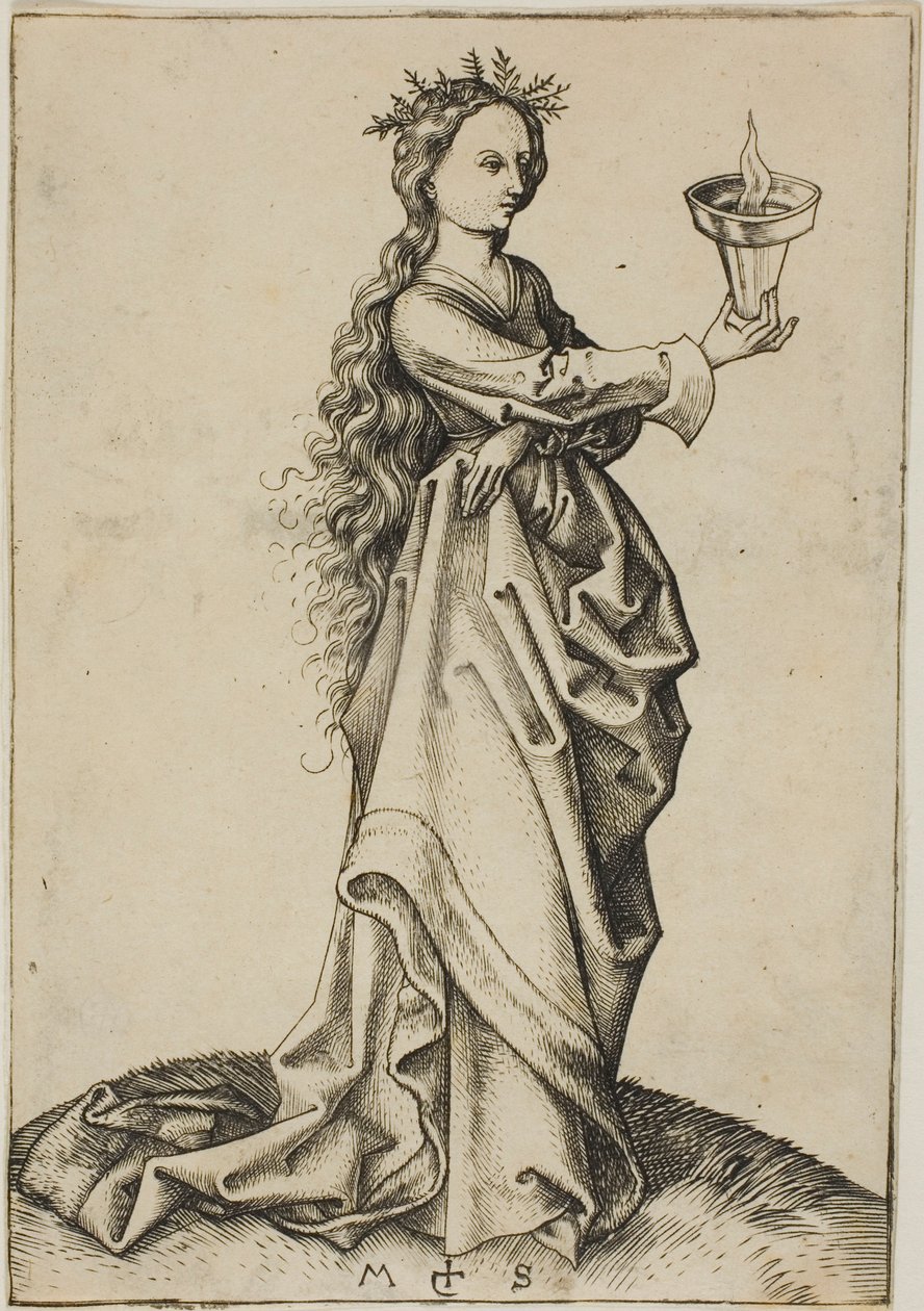 The Third Wise Virgin by Martin Schongauer