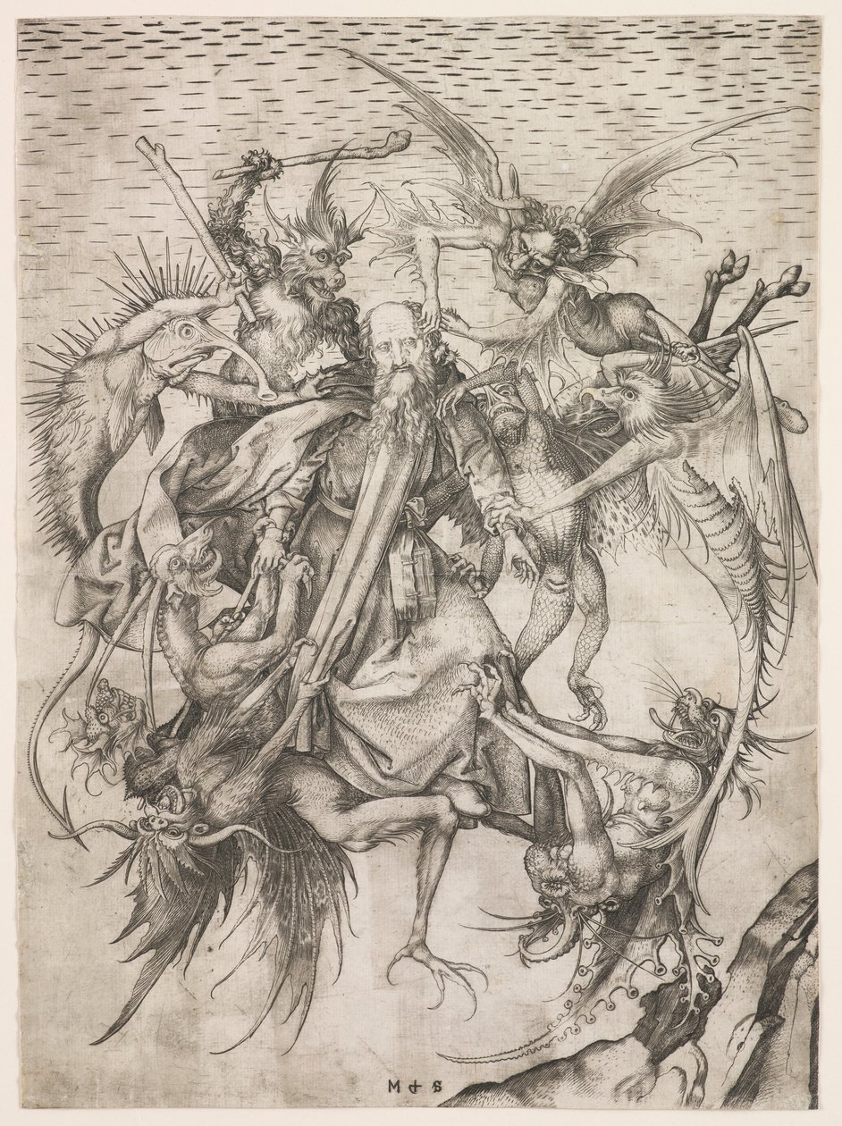 The Tribulations of St. Anthony by Martin Schongauer
