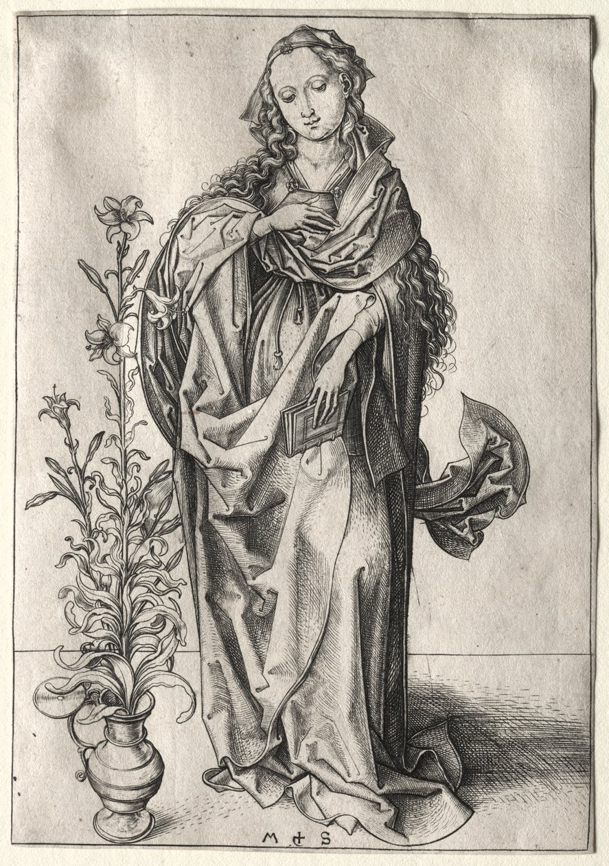 The Virgin of the Annunciation by Martin Schongauer