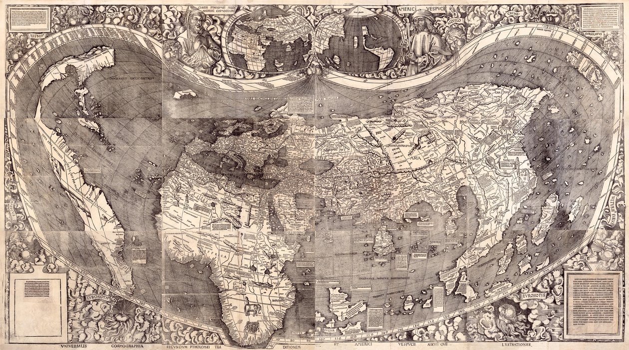 Map of the World by Martin Waldseemuller