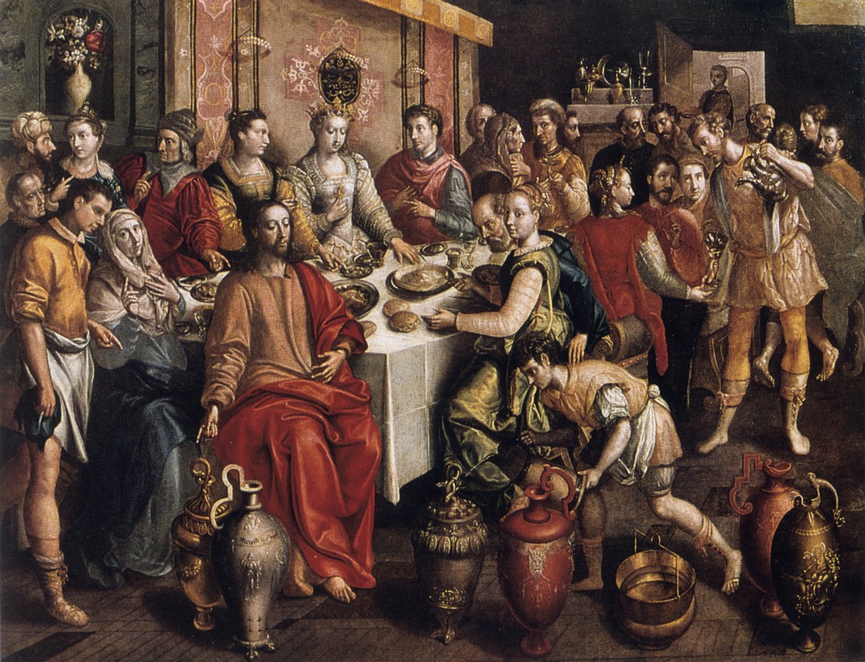 The Marriage at Cana by Maarten de Vos