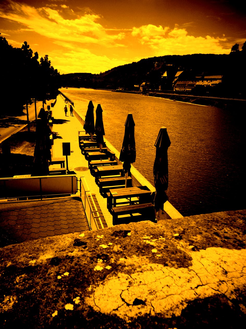 At the Old Main Bridge in Würzburg by Martina Konitzky