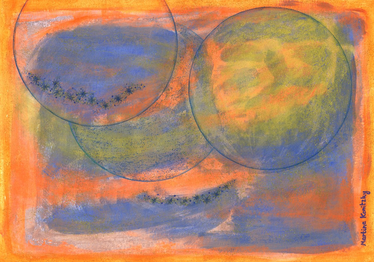 Light Years Away 3 Circles by Martina Konitzky