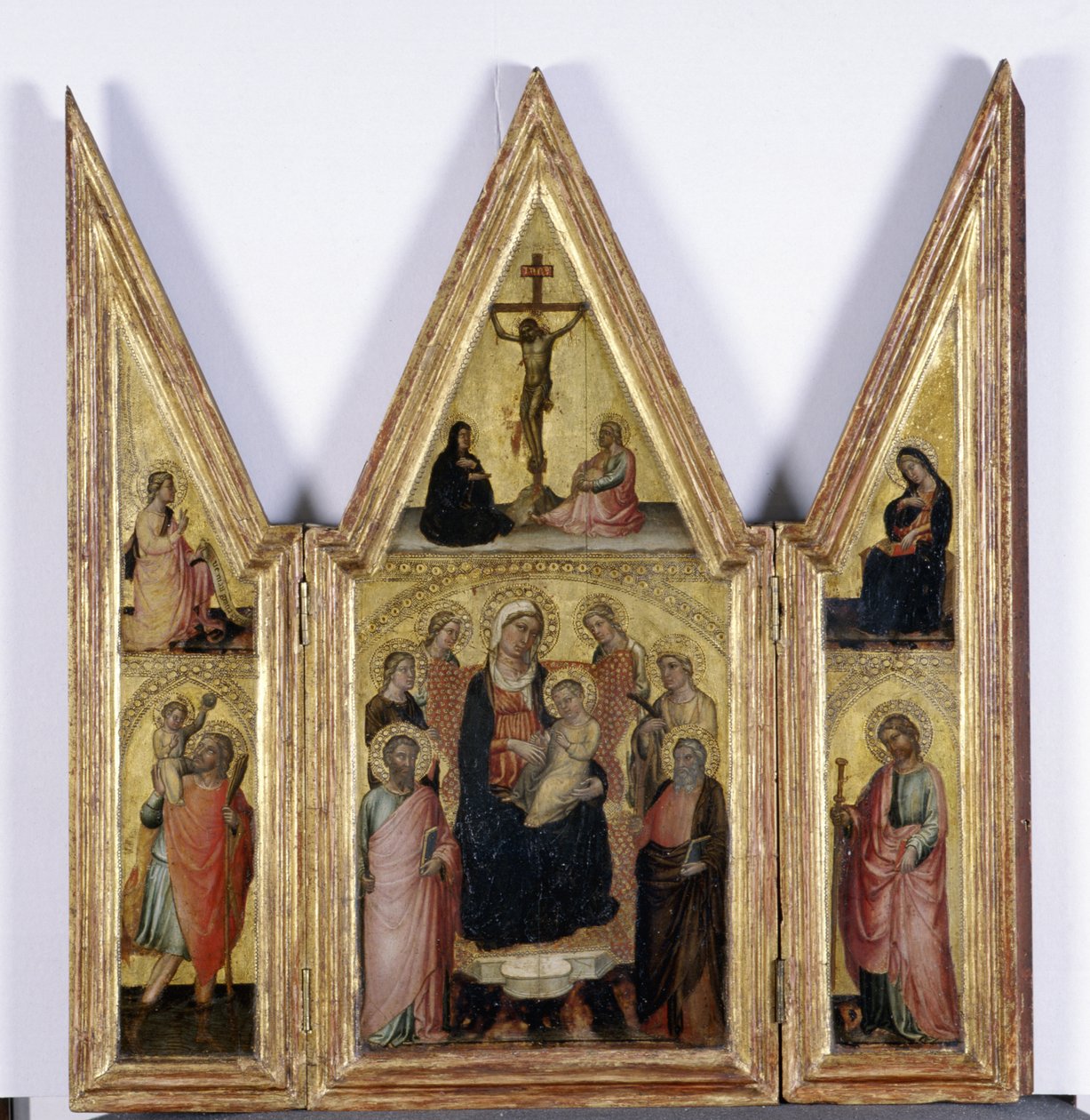 Triptych with Madonna and Child by Martino de Bartolomeo