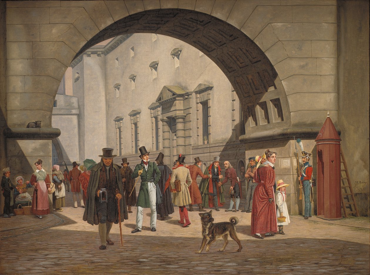 The Prison of Copenhagen, 1831 by Martinus Rorbye