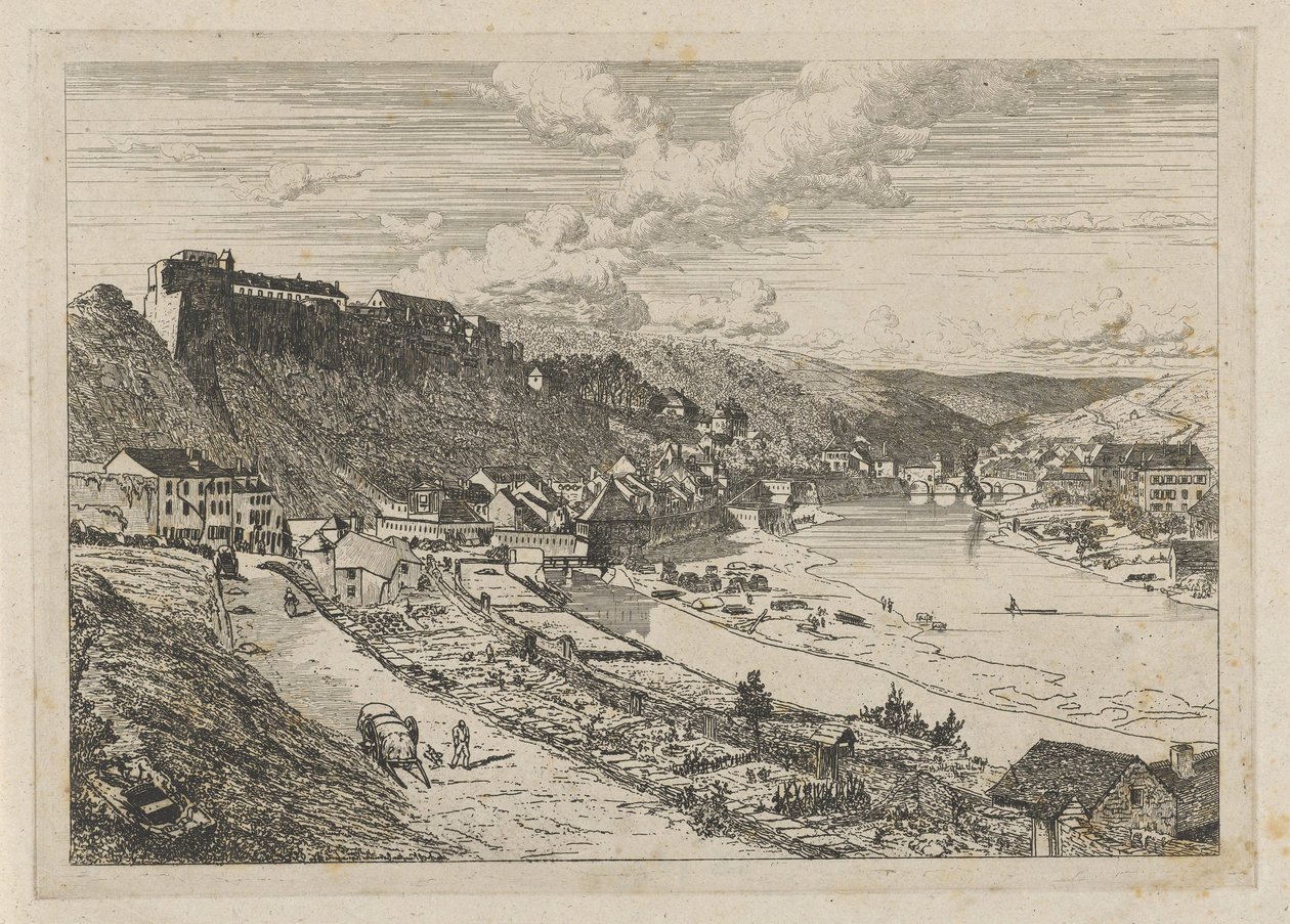 View of Bouillon by Martinus Antonius Kuytenbrouwer jr.
