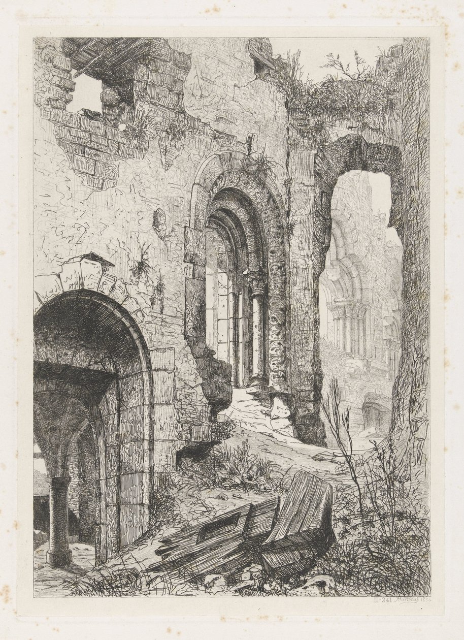 Castle of Vianden by Martinus Antonius Kuytenbrouwer jr.