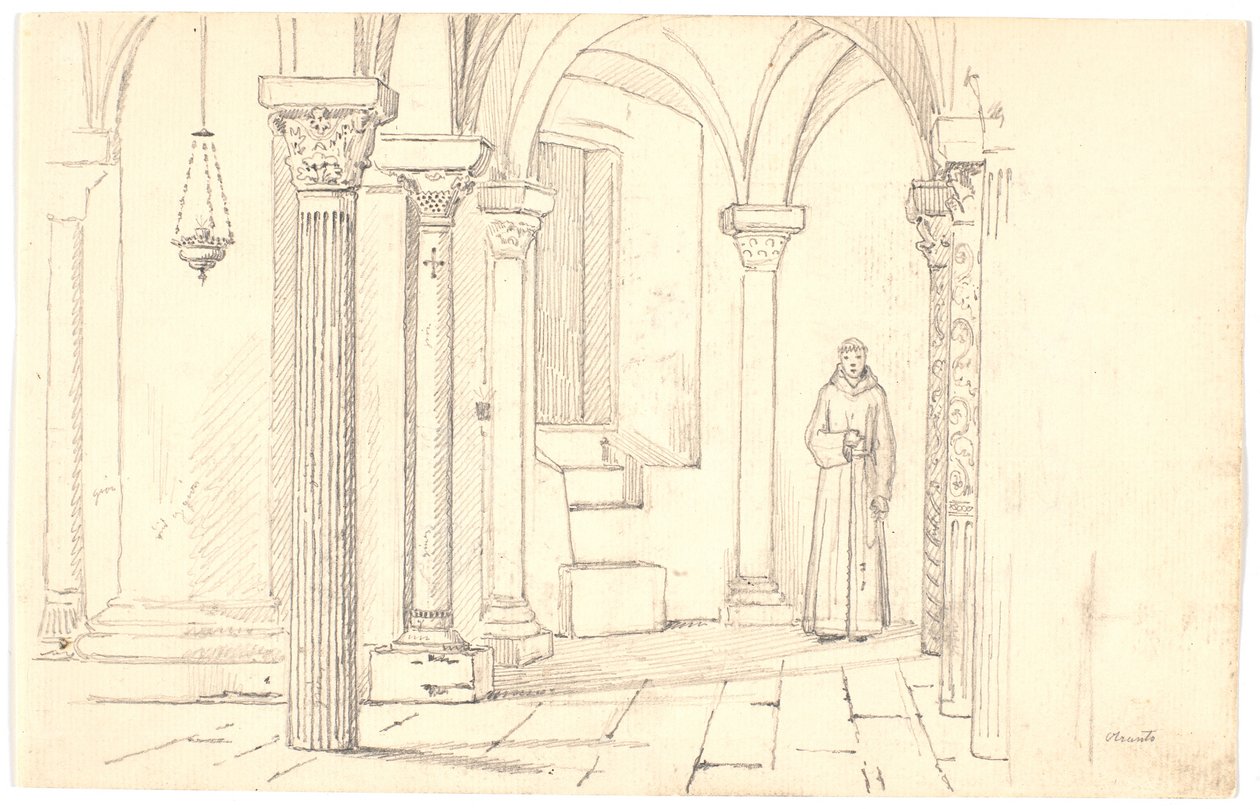 Crypt of the Cathedral, Otranto by Martinus Rørbye