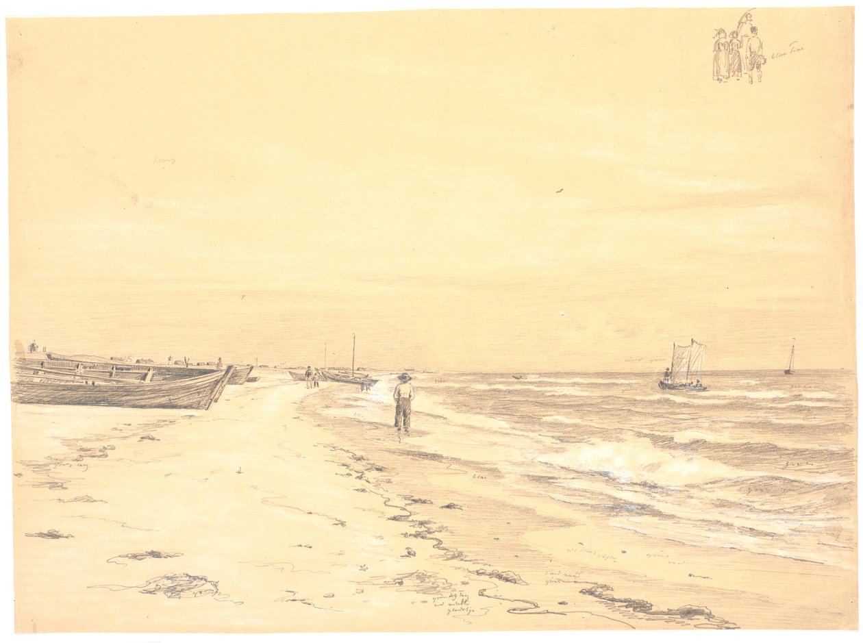 Part of Sønderstrand, Skagen by Martinus Rørbye