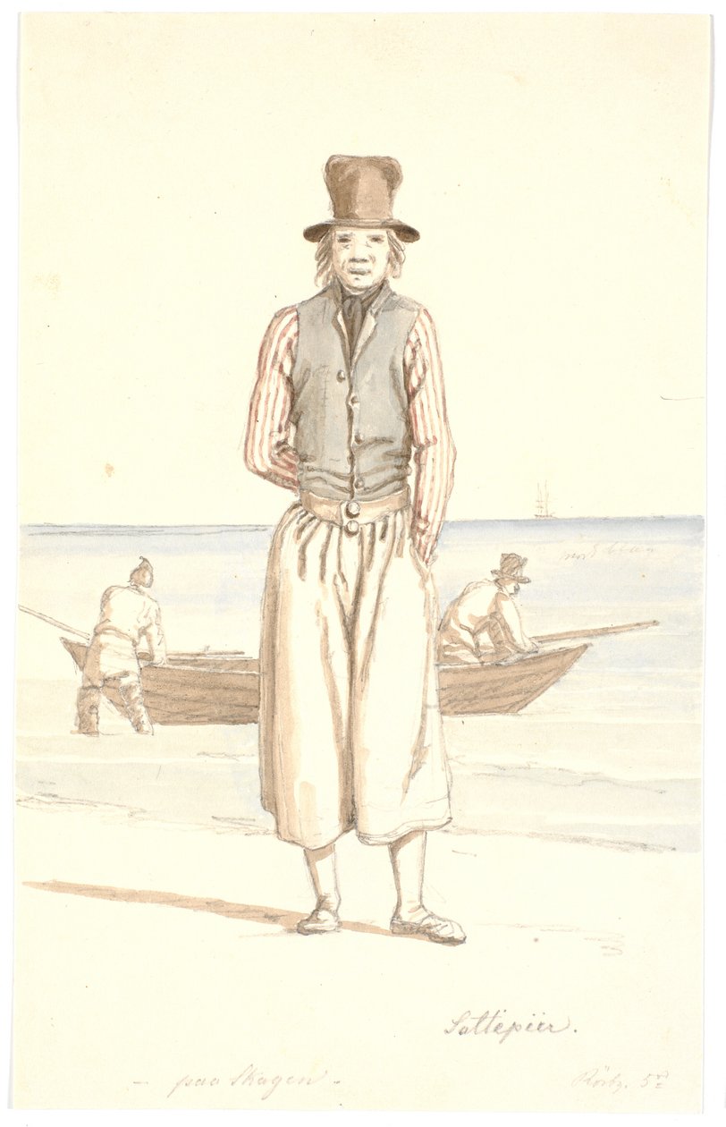 Saltepeer at Skagen by Martinus Rørbye