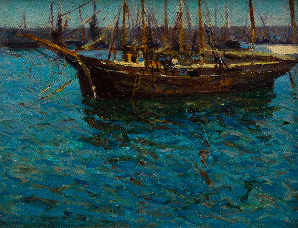 Fishing Boats in St Ives by Mary McCrossan
