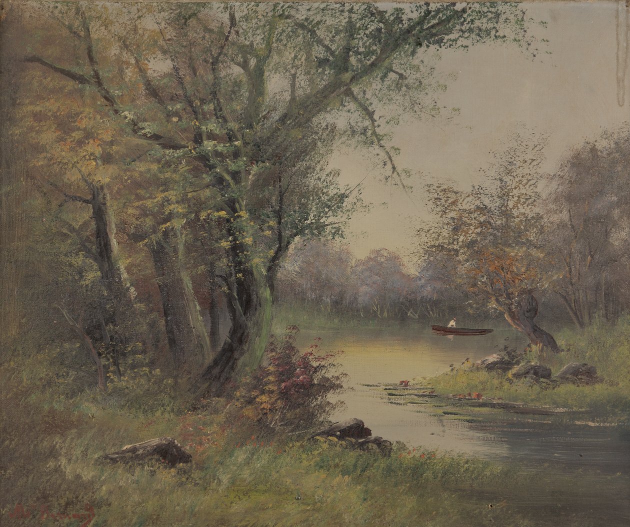 River Scene by Mary B Barnard
