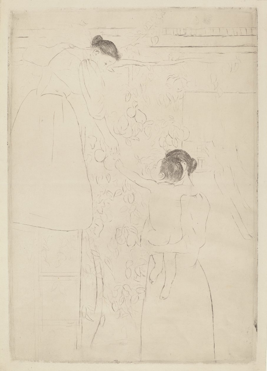Gathering Fruit by Mary Cassatt