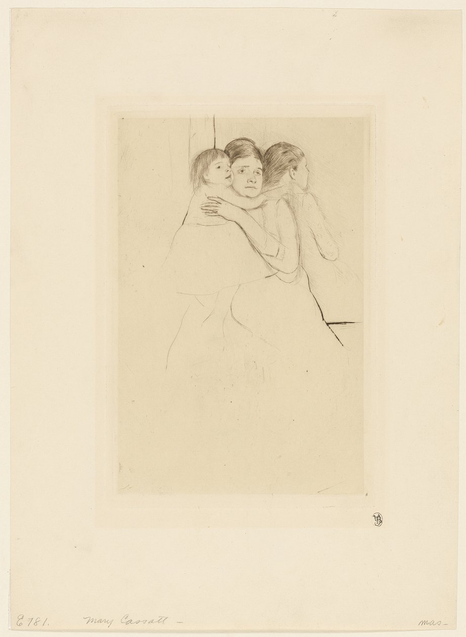 Mother Berthe Holding Her Child by Mary Cassatt