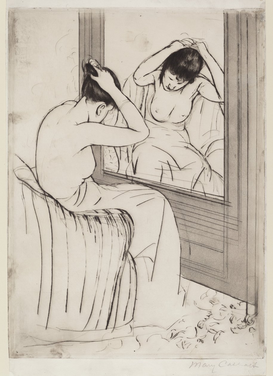 The Coiffure by Mary Cassatt