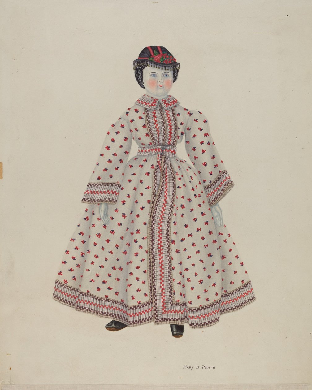 Doll with China Head by Mary D. Porter