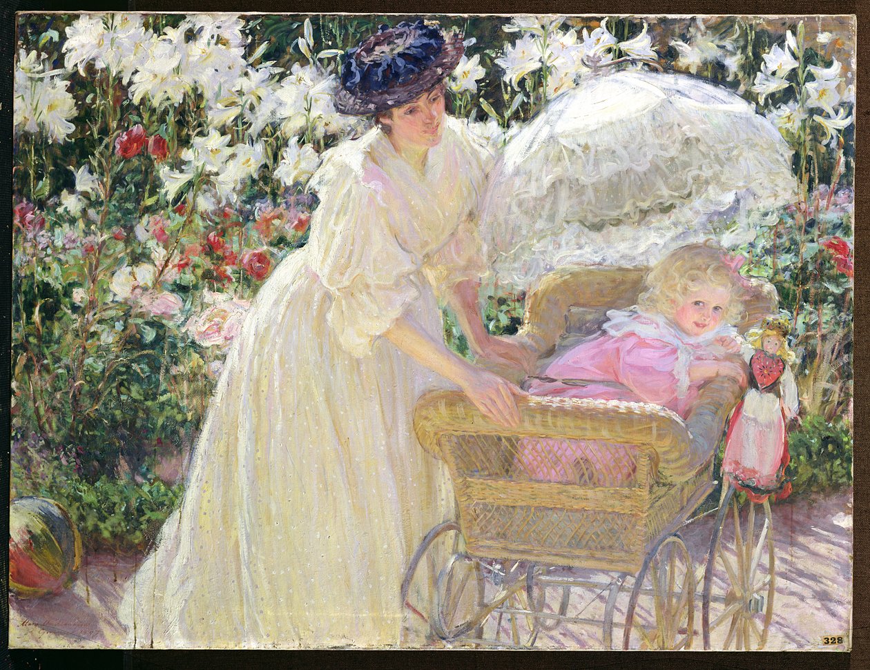 Roses and Lilies by Mary Louise MacMonnies