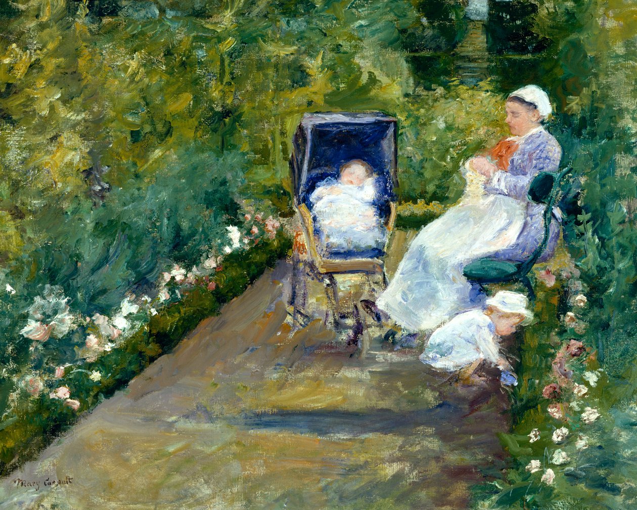 Children in a Garden (The Nurse) by Mary Stevenson Cassatt