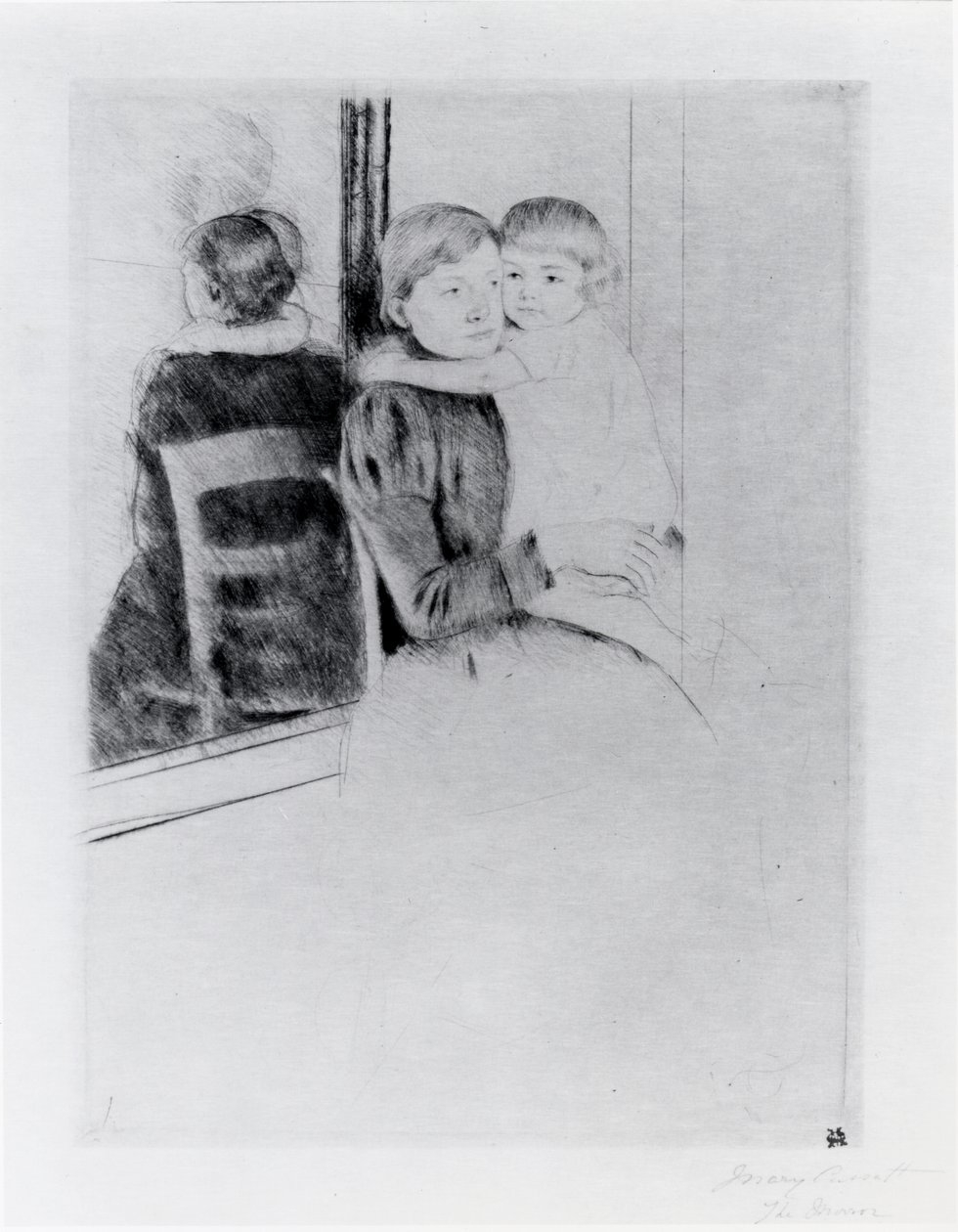 The Mirror by Mary Stevenson Cassatt