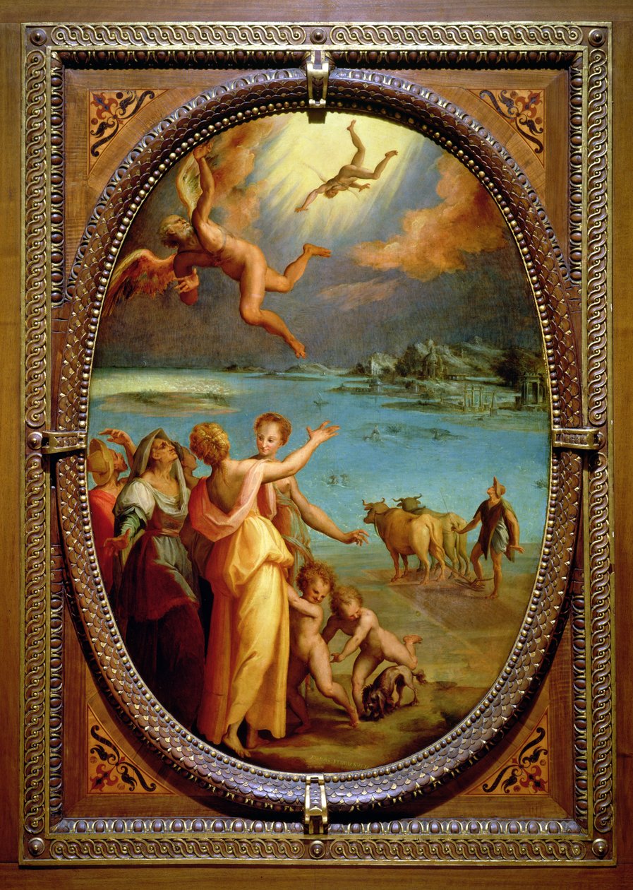 The Fall of Icarus by Maso da San Friano