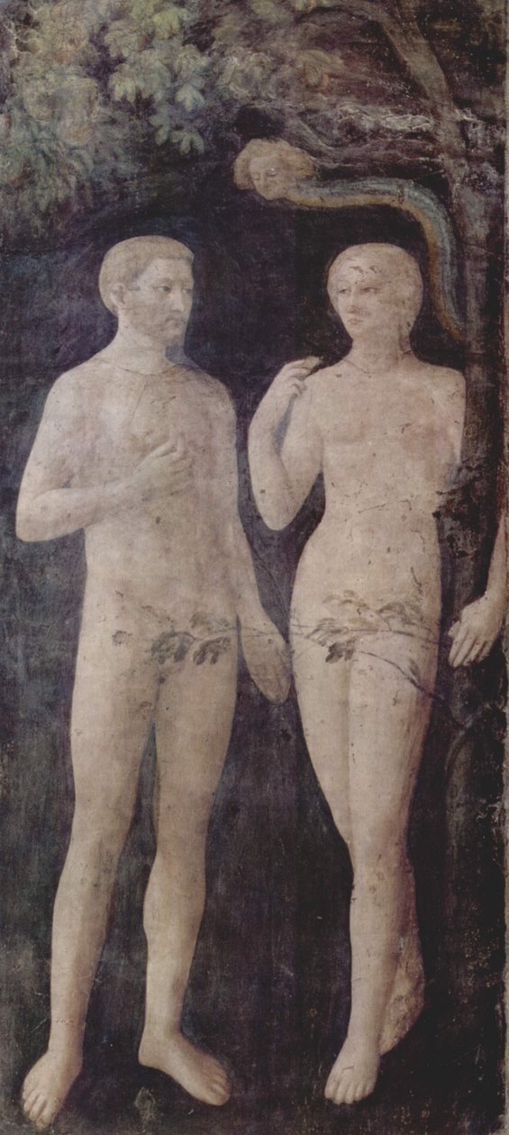 Adam and Eve by Masolino da Panicale