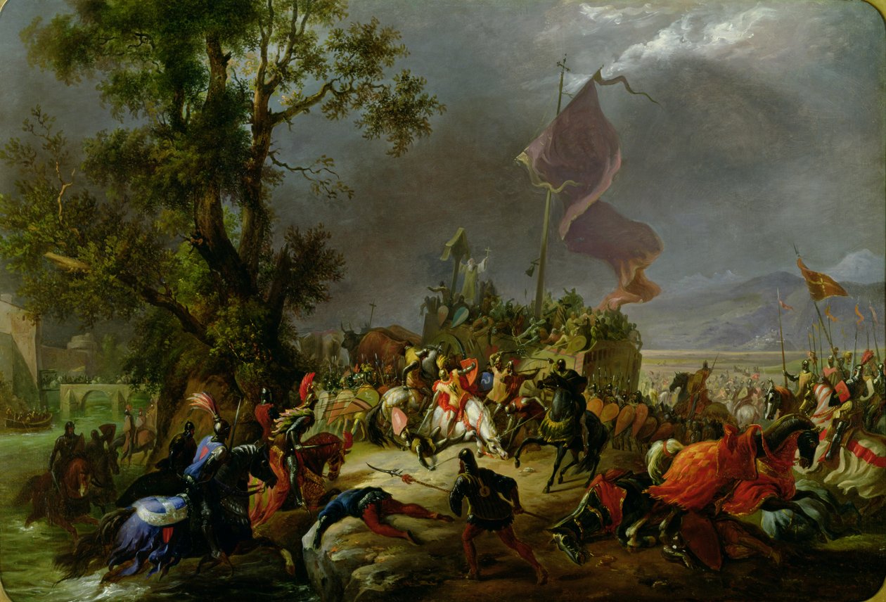 The Battle of Legnano in 1176 by Massimo Taparelli d