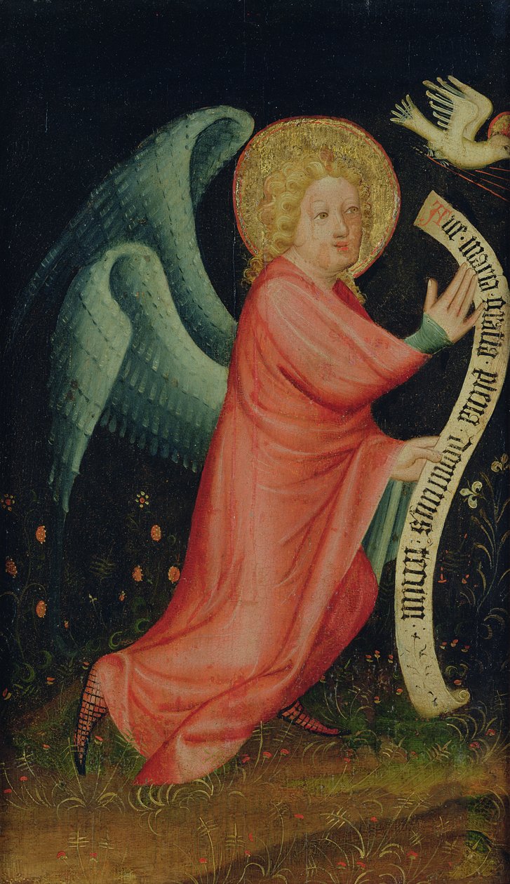 The Angel of the Annunciation, from The Harvester Altar, c.1410 by Master Bertram of Minden