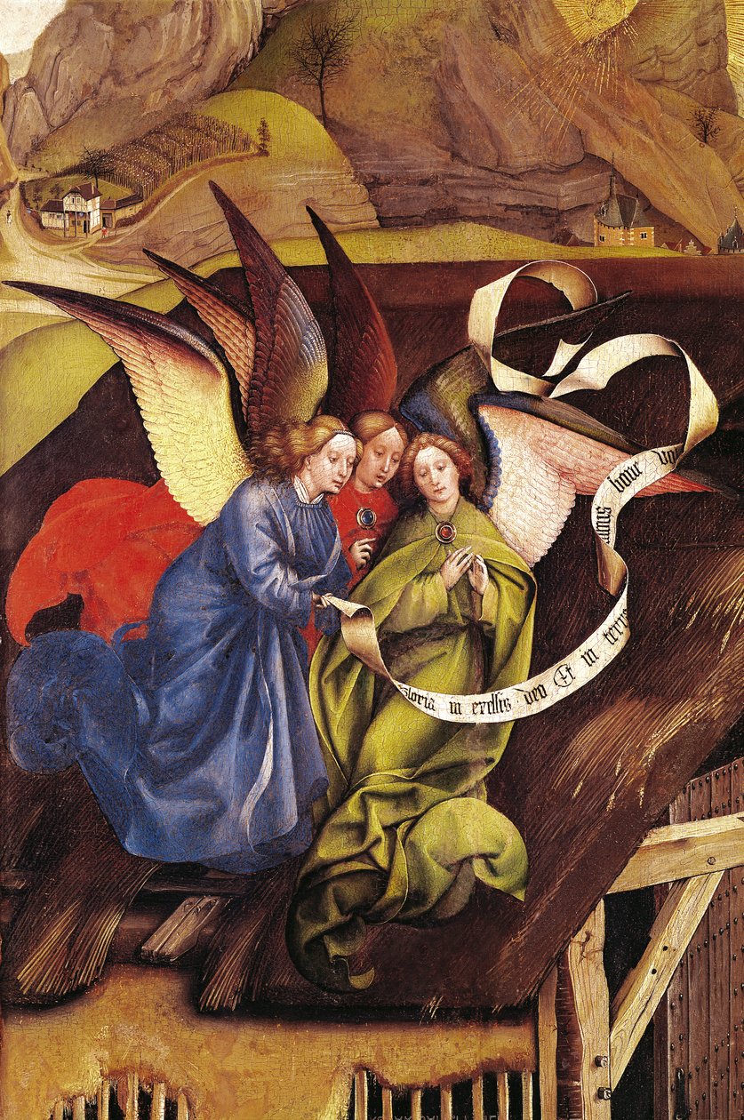 Nativity (detail) by Master of Flémalle