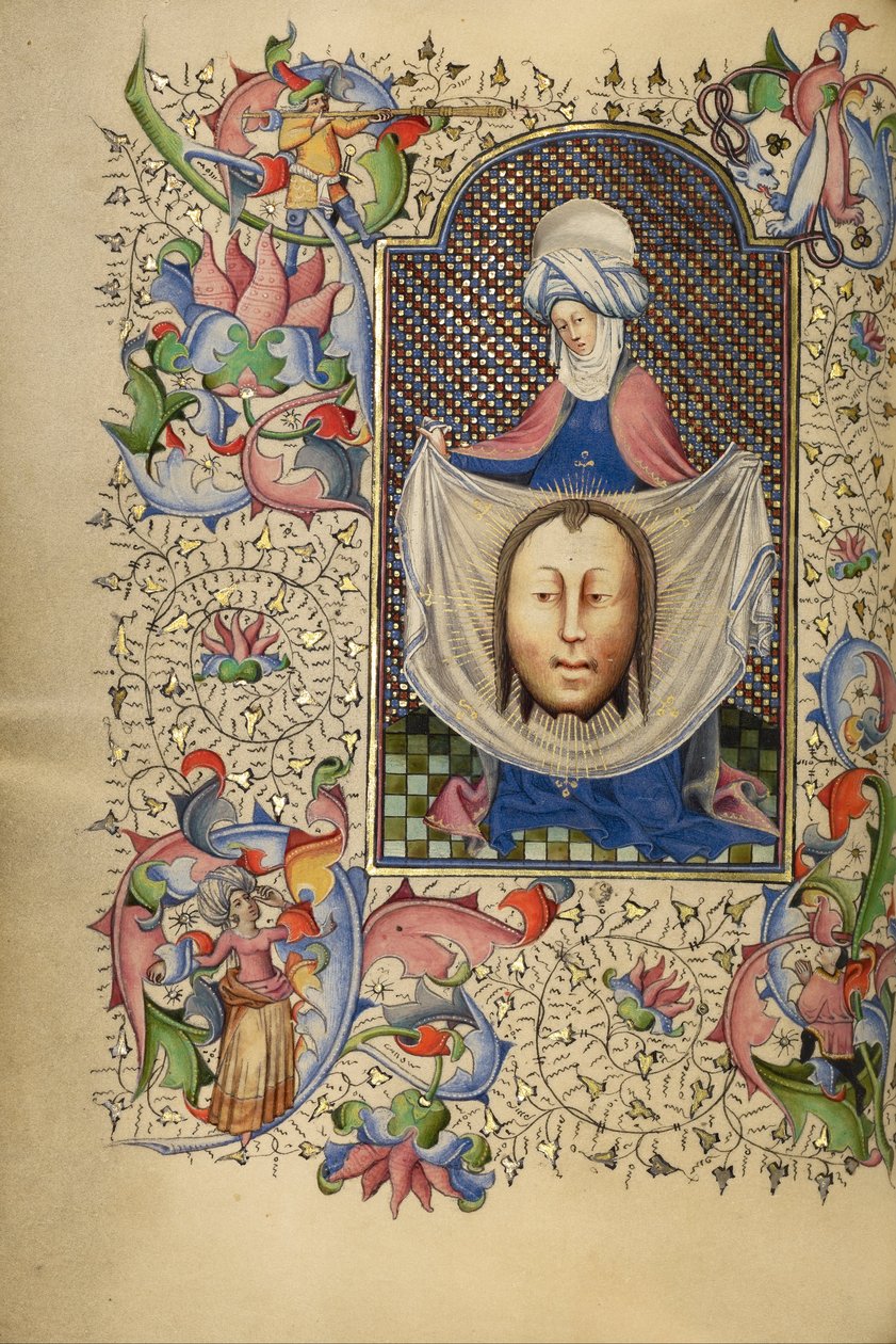 Saint Veronica Displaying the Sudarium by Master of Guillebert de Mets